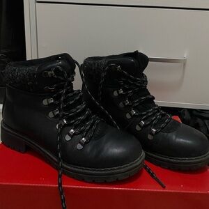 Women's Black Combat Boots